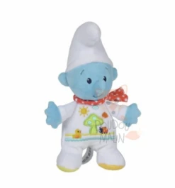 Nicotoy Les Schtroupfs Peluche Bleu Blanc Coccinelle Champignon