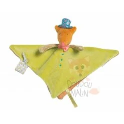 Moulin Roty Les Tartempois Doudou Renard Orange Vert