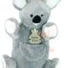 Doudou Marionnette Koala Gris Blanc