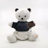 Simba Toys - Doudou Marionnette Ours Blanc Bleu Rayé 25 Cm