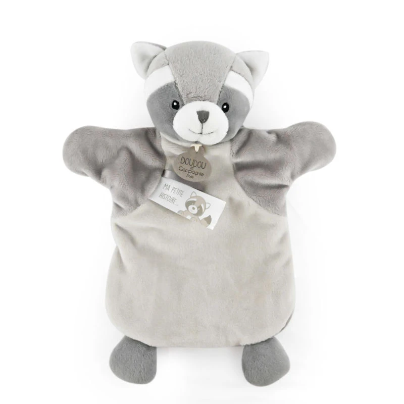 Doudou Et Compagnie - Marionnette Raton-laveur Gris 25 Cm 2 Doudou Et Compagnie - Marionnette Raton-laveur Gris 25 Cm – Image 2