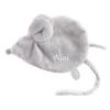 Dimpel - Maude La Souris - Doudou Attache-sucette Gris 25 Cm