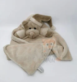 La Galleria - Maxi Doudou Ours Bonnet Marron 40 Cm