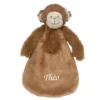Happy Horse - Micha Le Singe - Doudou Plat Marron 25 Cm
