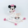 Disney Minnie La Souris Doudou Mouchoir Rose Blanc To The Moon And Back