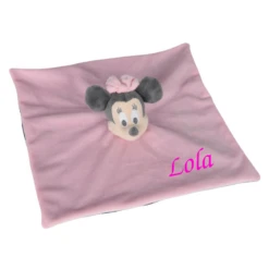 Disney Minnie La Souris Doudou Plat Rose Gris 25 Cm -Boutique De Poupées minnie20souris20plat20rose20gris202520cm 2