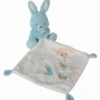 Tex Mon Ami Magique Doudou Mouchoir Lapin Bleu Blanc