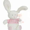 Tex Mon Ange Mini Peluche Lapin Blanc Rose 15 Cm