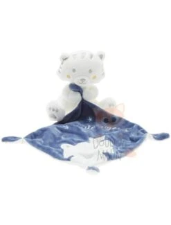 Simba Toys Doudou Mouchoir Tigre Bleu Blanc My Little Tiger