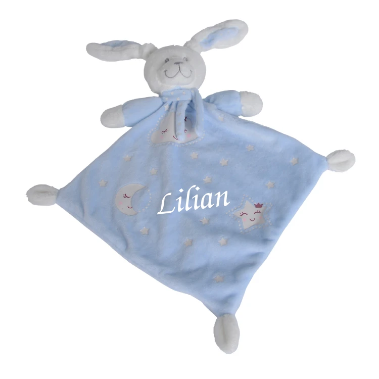 Nicotoy - New Boone Glow Doudou Plat Lapin Bleu 40 Cm 1 Nicotoy - New Boone Glow Doudou Plat Lapin Bleu 40 Cm