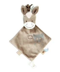 Nattou Noa Tom & Max Mini Doudou Cheval Beige Marron