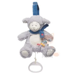 Noukie's Guss & Victor Mini Musical Mouton Gris Bleu