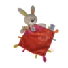 Ouatoo Doudou Plat Lapin Rouge Rose Orange