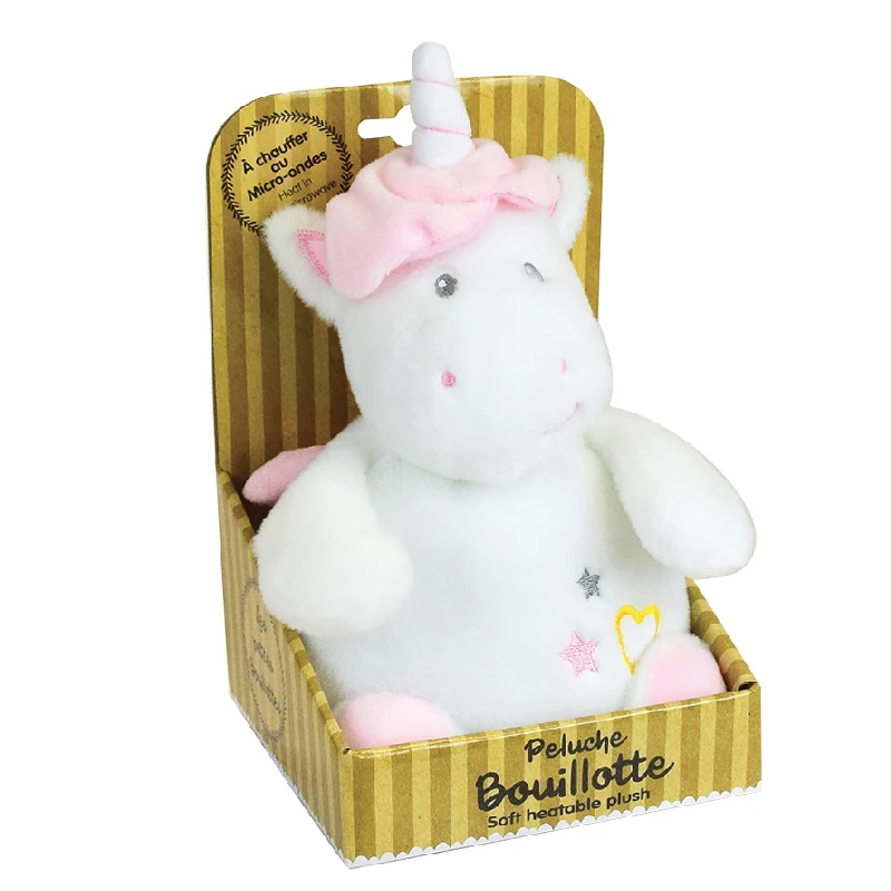 Jemini Peluche Bouillotte Licorne Rose Blanc 20 Cm 1 Jemini Peluche Bouillotte Licorne Rose Blanc 20 Cm