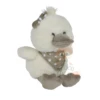 Nicotoy Peluche Canard Blanc Gris Bandana Noeud