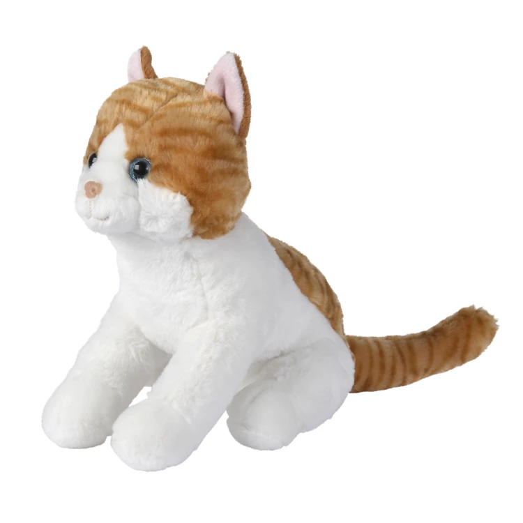 Nicotoy - Peluche Chat Réaliste Roux Et Blanc 30 Cm 2 Nicotoy - Peluche Chat Réaliste Roux Et Blanc 30 Cm – Image 2
