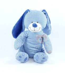 Simba Toys Peluche Lapin Rayé Bleu Blanc