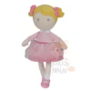 Nicotoy Peluche Poupée Blonde Robe Rose 30 Cm