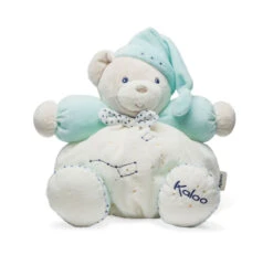 Kaloo Petite Etoile Doudou Patapouf Ours Turquoise Blanc 25 Cm