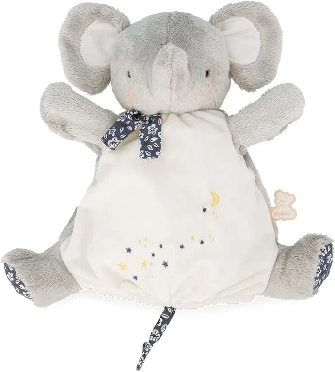 Kaloo - Petites Chansons - Doudou Marionnette éléphant Gris 25 Cm 1 Kaloo - Petites Chansons - Doudou Marionnette éléphant Gris 25 Cm