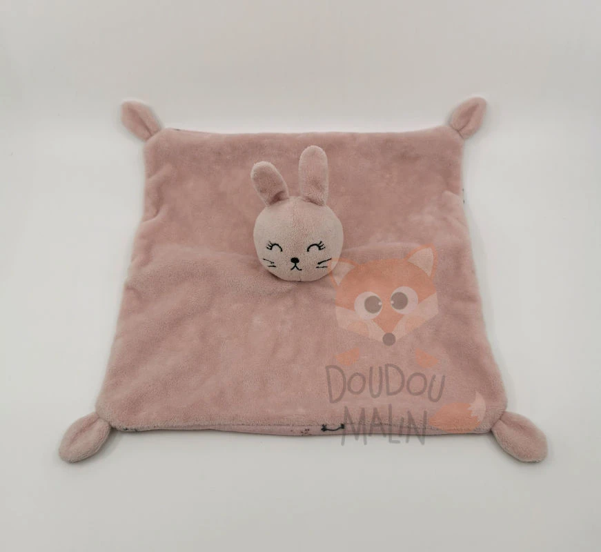 Simba Toys - Doudou Plat Carré Lapin Rose 25 Cm 1 Simba Toys - Doudou Plat Carré Lapin Rose 25 Cm