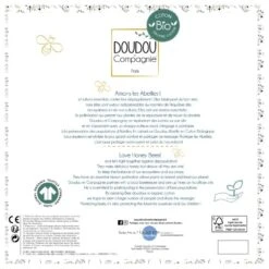 Doudou Et Compagnie - Pollen L'abeille Coton Bio - Peluche 30 Cm -Boutique De Poupées pollen20labeille20coton20bio2020peluche203020cm 3