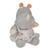 Nicotoy Riri Le Rhinocéros Peluche Gris Orange 20 Cm