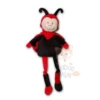 Les Petites Maries - Doudou Coccinelle Rouge Noir 30 Cm