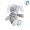 Nattou Sam Et Toby Mini Peluche Chien Gris Bleu 15 Cm