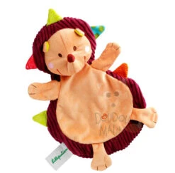 Lilliputiens Simon Le Hérisson Doudou Marionnette Jaune Violet