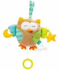 Babysun Sleeping Forest Boîte à Musique Chouette Hibou Marron Vert