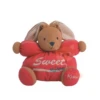 Kaloo Sweet Life Peluche Lapin Rouge 30 Cm