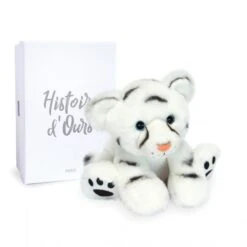 Histoire D'ours - Terre Sauvage - Peluche Bébé Tigre Blanc 18 Cm
