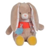 Nicotoy Twiny Peluche Lapin Beige Rouge 25 Cm