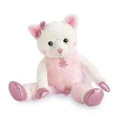 Histoire D'ours Twist Misty Le Chat Peluche Rose - 25 Cm