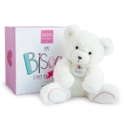 Doudou Et Compagnie - UNICEF Peluche Ours Blanc 30 Cm