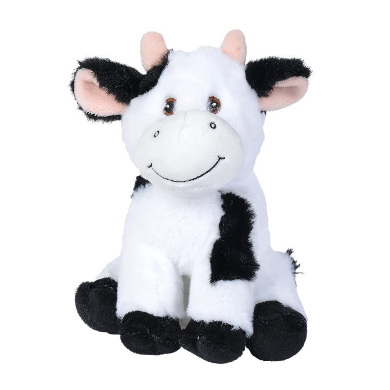 Nicotoy - Peluche Vache Noir Blanc 100 % Recyclé 20 Cm 1 Nicotoy - Peluche Vache Noir Blanc 100 % Recyclé 20 Cm