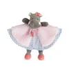 Baby'Nat - Zoé L'hippo - Doudou Plat Rose 25 Cm